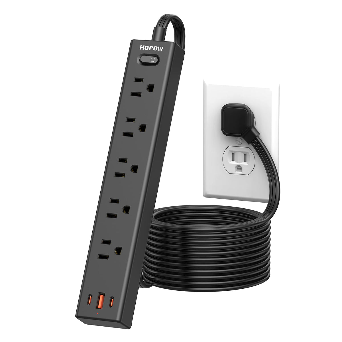 HOPOW Power Strip indoor use with clear safety guidance.