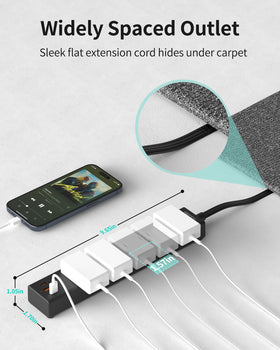 HOPOW wall-mount-ready design reduces desk clutter and improves access.