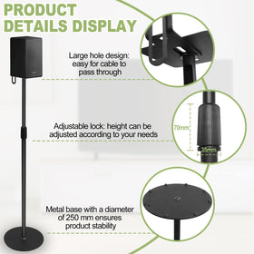 Edge mounting on Hoqqf stands improves stability behind seating.