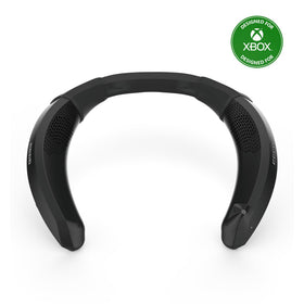 HORI 3D Surround Neckset worn on shoulders for immersive game audio.