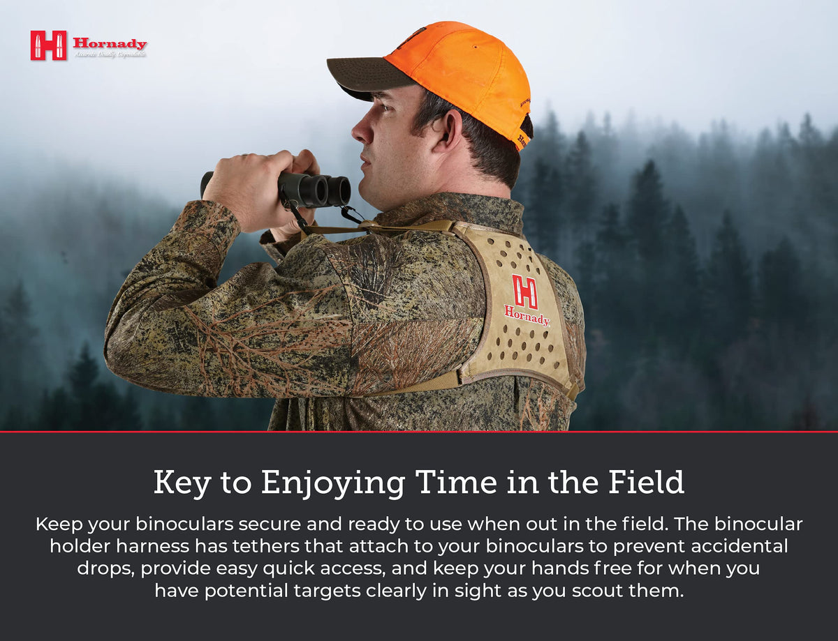 Hornady harness compactly packed in backpack for easy transport benefit