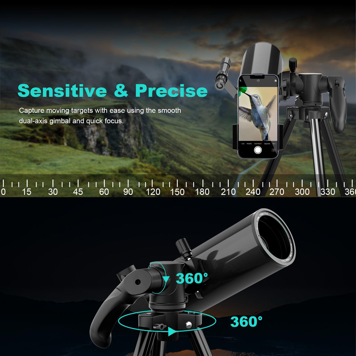 HOROX compact 22 cm tube shows portable design for on-the-go viewing