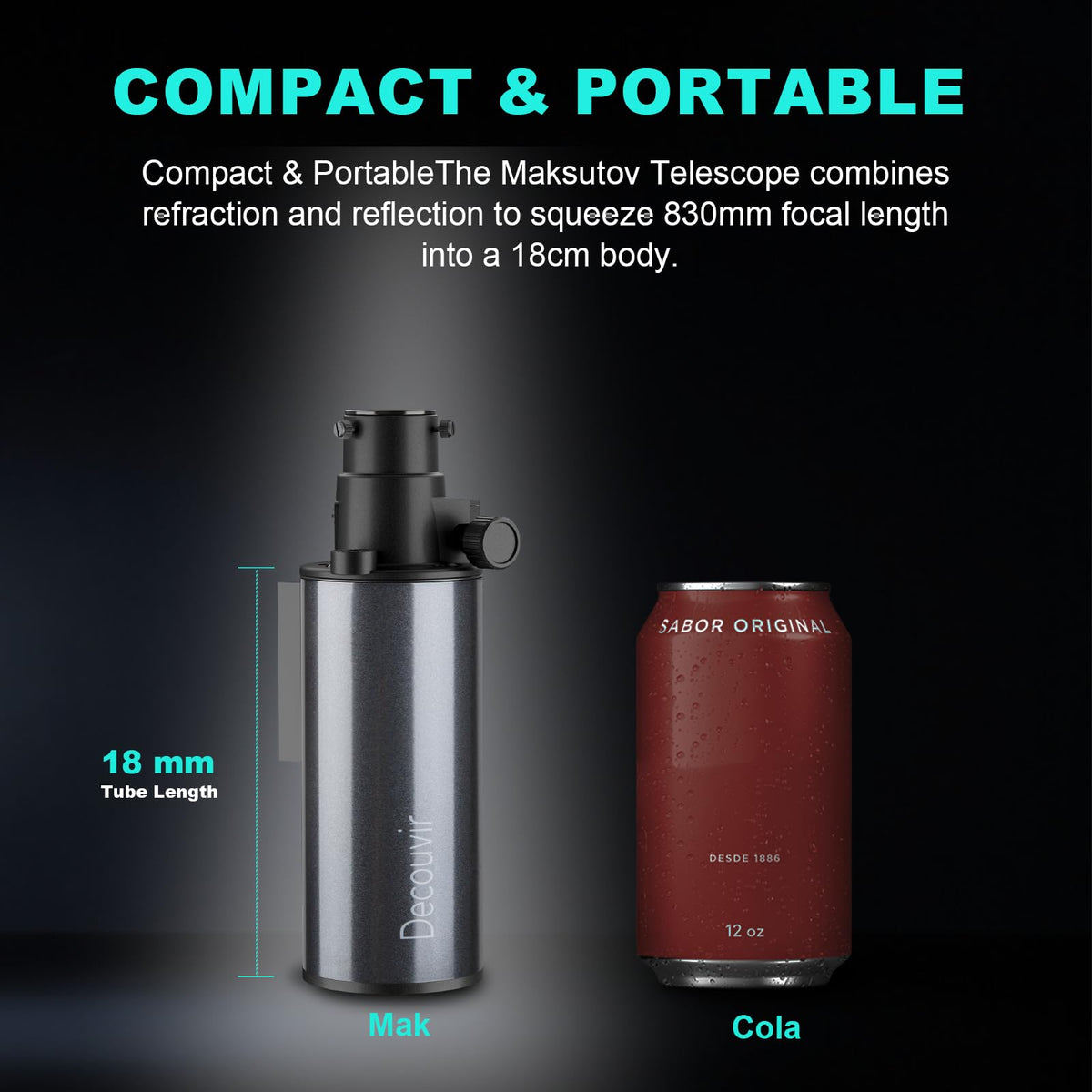HOROX compact 22cm tube supports easy packing for outdoor adventures.