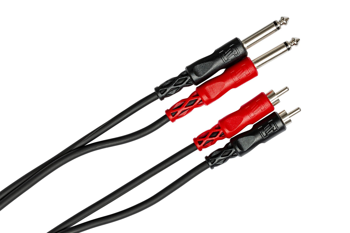 Hosa CPR-202 connected between mixer and recorder showing clear signal path