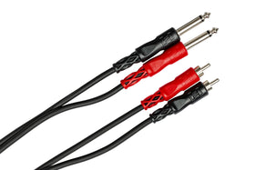 Hosa CPR-202 connected between mixer and recorder showing clear signal path