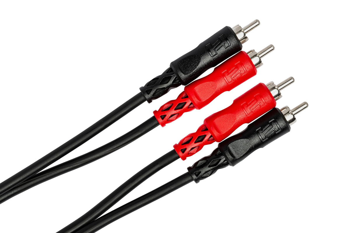 Hosa CRA203 connector closeup highlighting precision-molded housings and durability