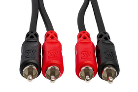 Hosa CRA203 in stereo setup linking receiver and CD player for clear playback