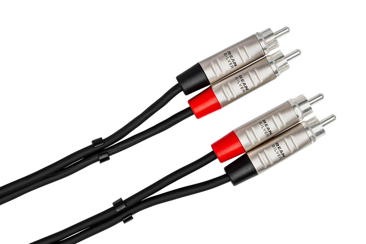 Hosa HRR-005X2 robust cable construction supports touring and on-site reliability.