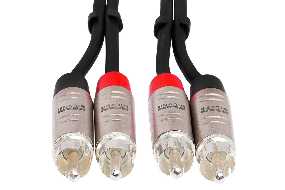 Hosa HRR-005X2 road-ready durability suitable for frequent stage use.