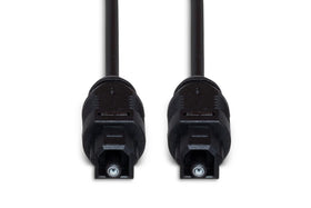 Hosa OPT-103 beside ruler showing 3-foot length and tidy cable management