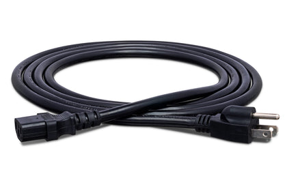 Hosa PWC-415 IEC C13 power cord, 15 ft length for reliable device power.
