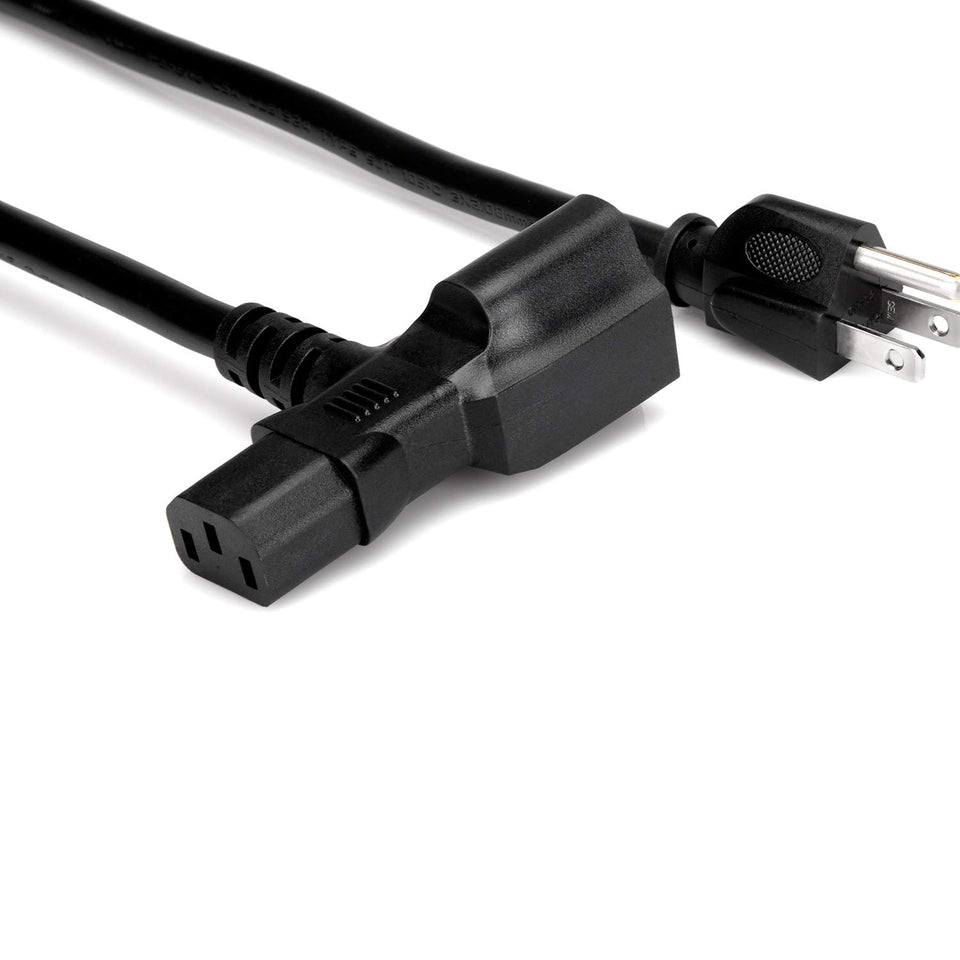 Hosa PWD-401 front view showing piggyback outlet and compact plug benefits