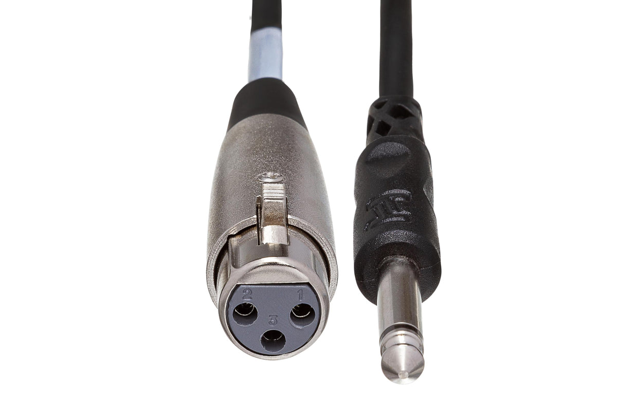 Hosa PXF-120 used on stage to connect mixer outputs with unbalanced inputs