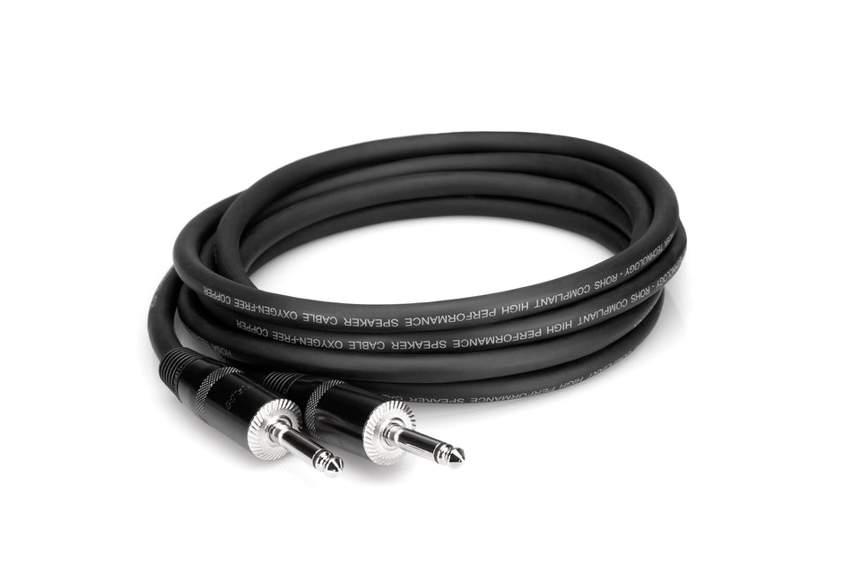 Hosa SKJ-405 cable with REAN 1/4 inch TS connectors for clean professional signal transfer.