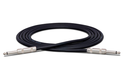 Hosa SKJ-620 front view showing 1/4 inch TS ends and cable benefit reliable connection