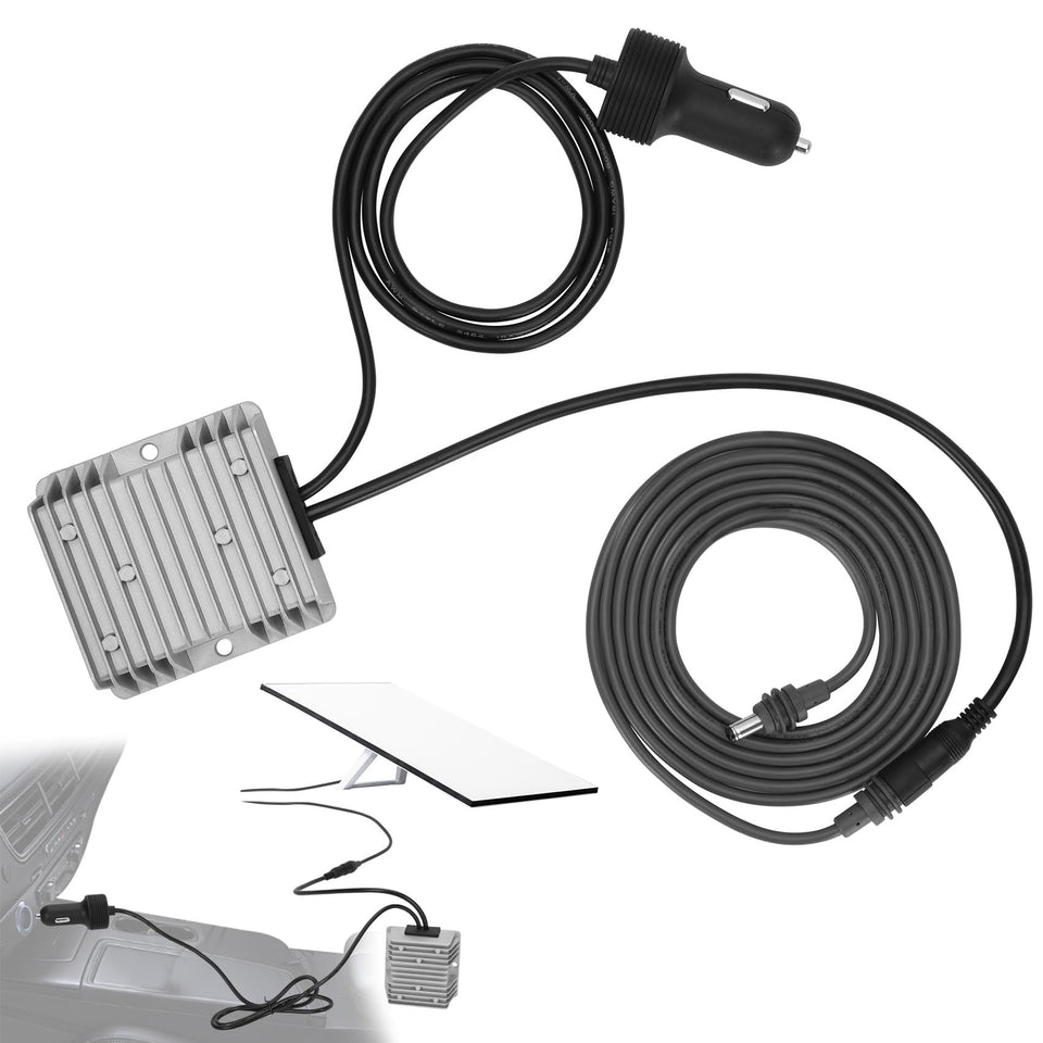 Hosile Starlink Gen 3 front view showing compact converter and benefits for travel