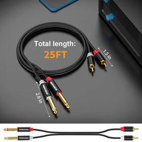 HOSONGIN 25-foot cable suits studios, home theaters, and live setups