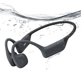 Hostena front packaging showing swim headphones and benefits