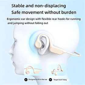 Hostena SwimBeats worn by runner illustrating situational awareness and stability