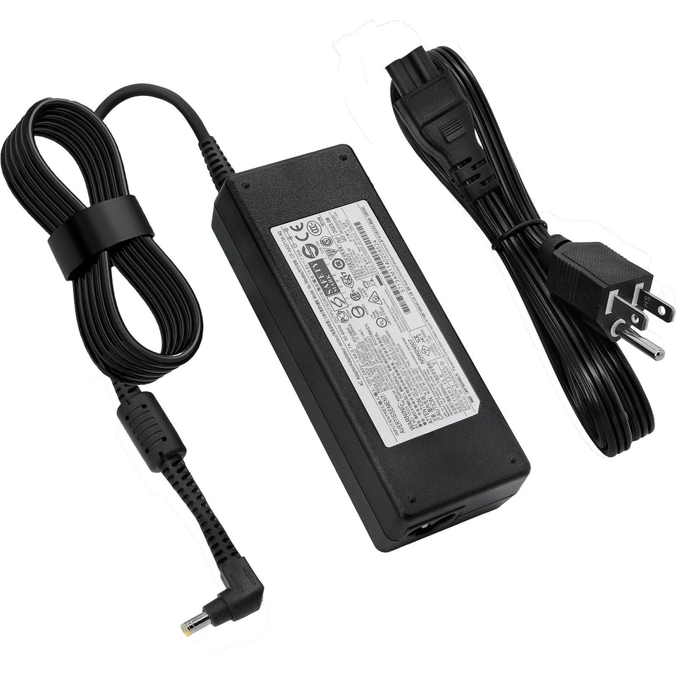 Hostorch 110W charger front view powering Toughbook laptops with reliable 15.6V output