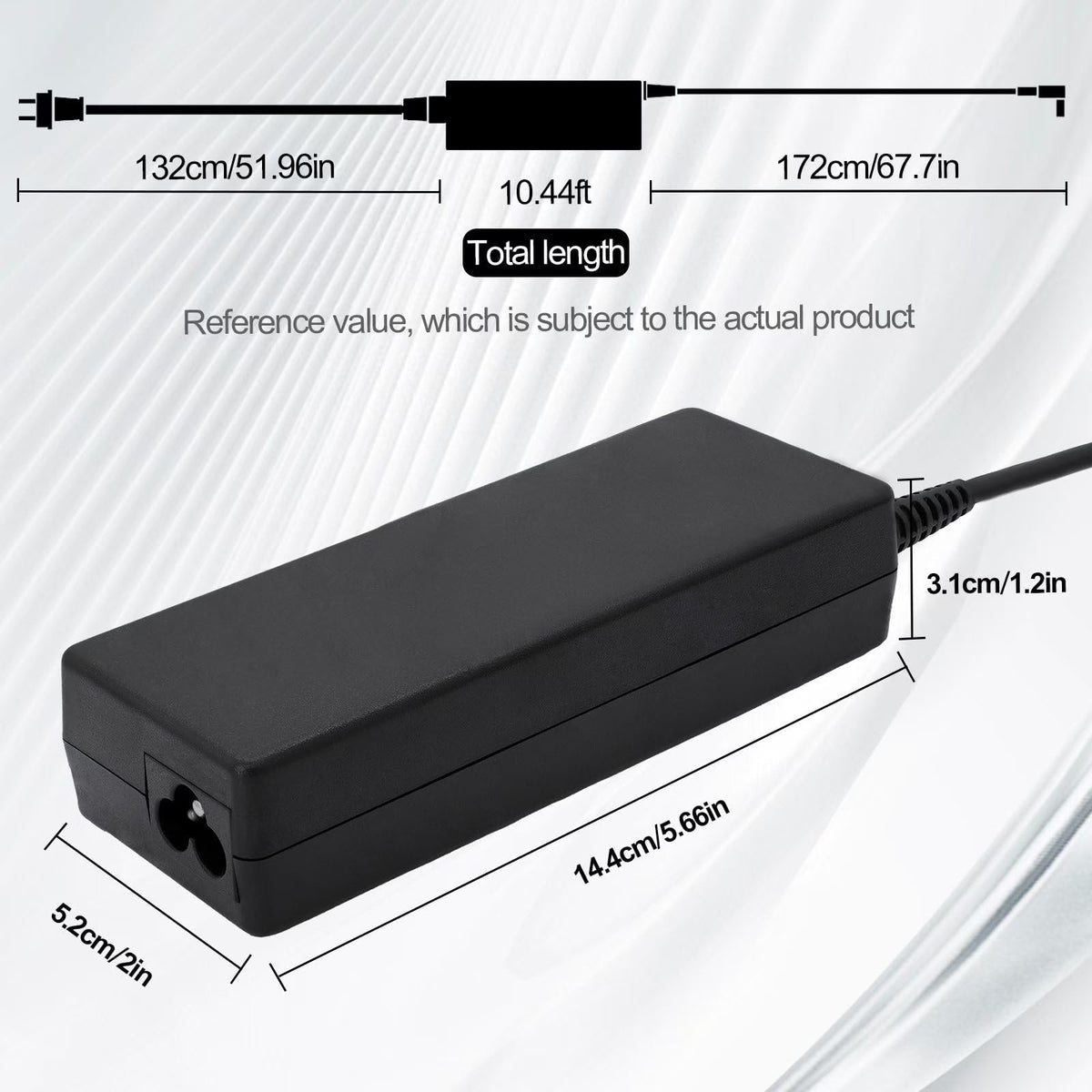 Hostorch compact adapter with cable layout suitable for desk or travel