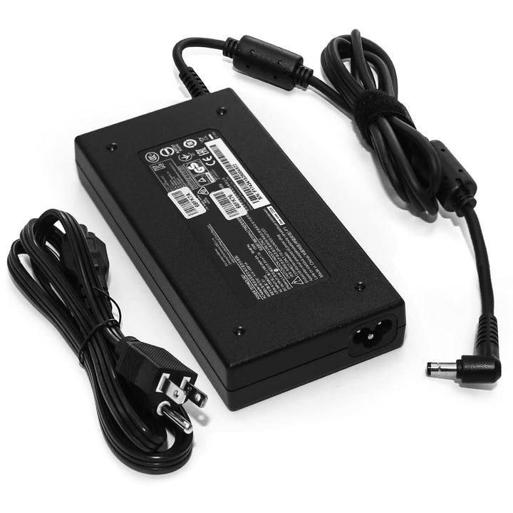 Hostorch adapter front view showing slim 150W brick and benefits reliable power
