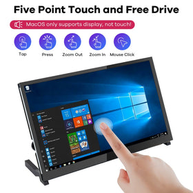Hosyond 10.1-inch IPS monitor side ports enable easy HDMI and power connections
