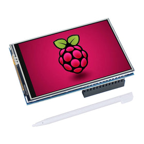 Hosyond 3.5-inch TFT display on Raspberry Pi setup for easy touch control.
