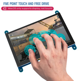 Hosyond close-up of capacitive touch glass demonstrating responsive tap control