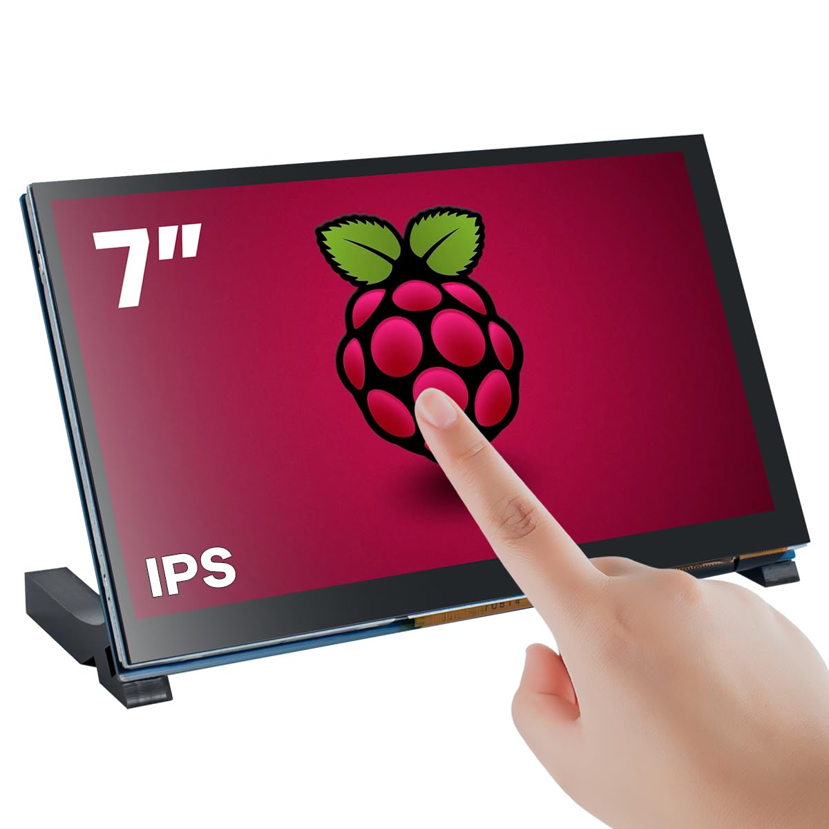 Hosyond front view of 7-inch touchscreen showing clear display and responsive touch