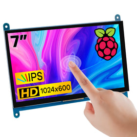 Hosyond front view of 7-inch IPS touch screen showing clear display benefit
