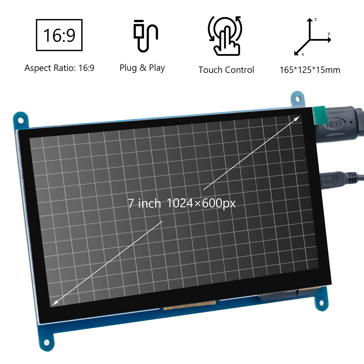 Hosyond side profile slim panel showing compact design and easy installation