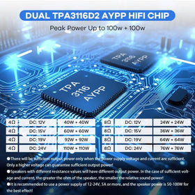 Hosyond amplifier board 3.5mm input offers wired connection for versatile setups.