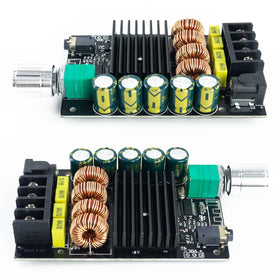 Hosyond amplifier board in use with DIY speakers for immersive home audio.