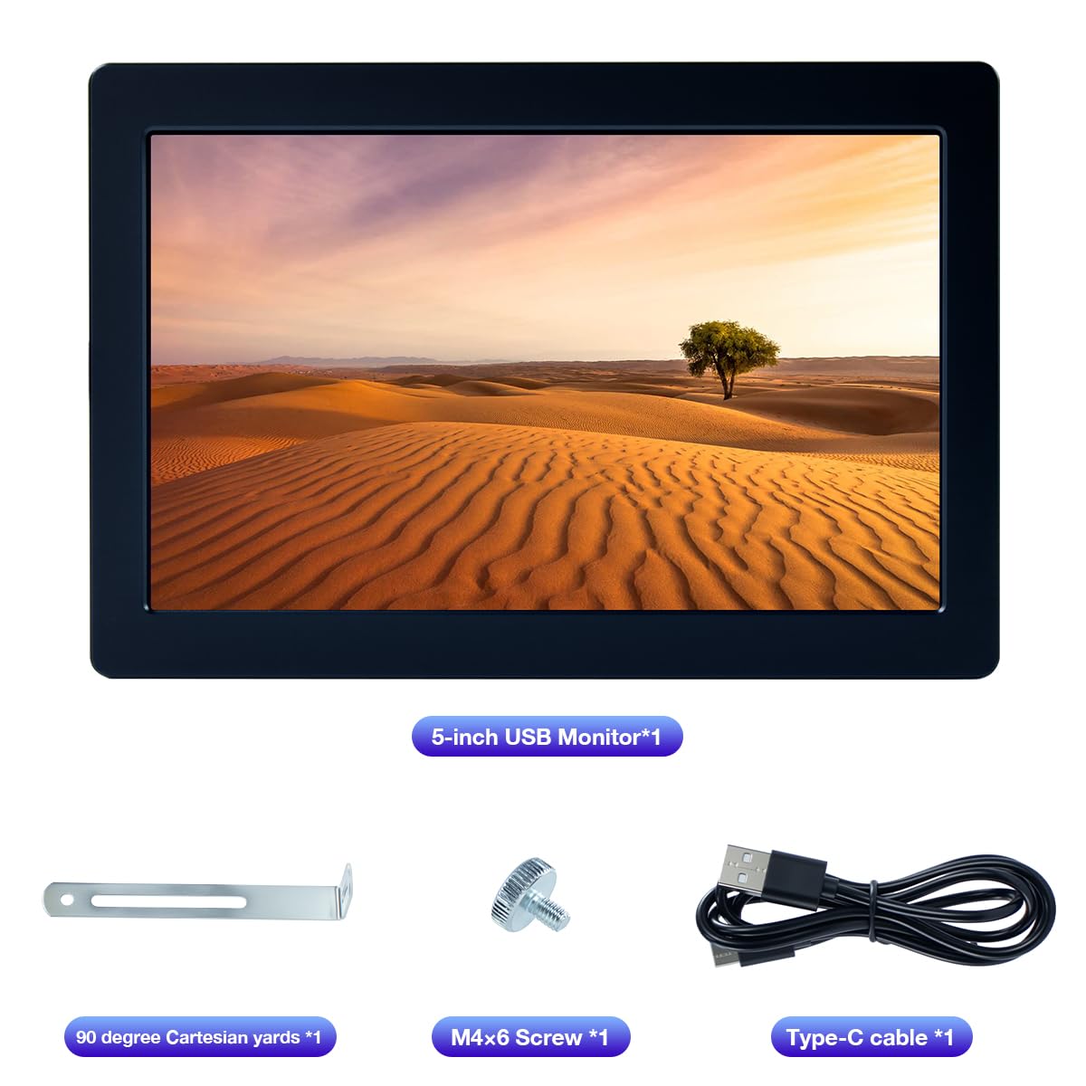 Hosyond monitor in a gear setup highlighting small-footprint versatility