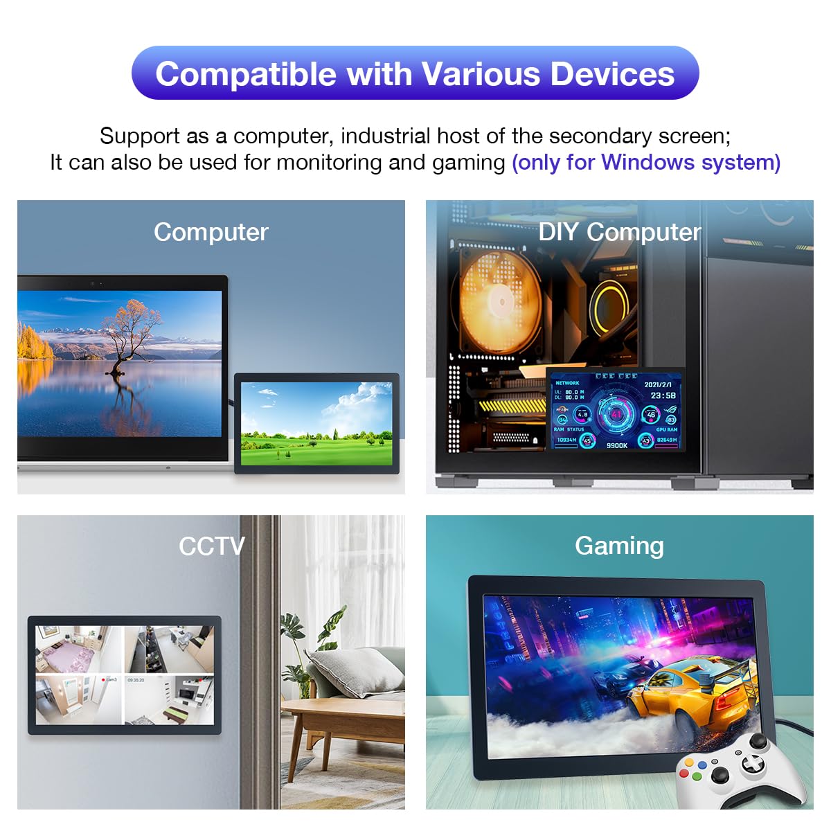 Hosyond hardware buttons for brightness control and memory