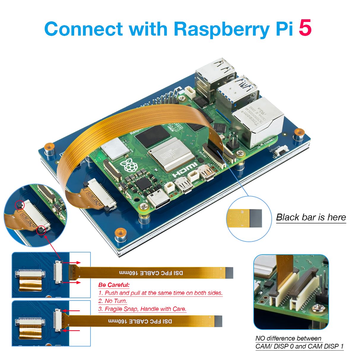 Hosyond back panel showing mounting points and compact design benefits