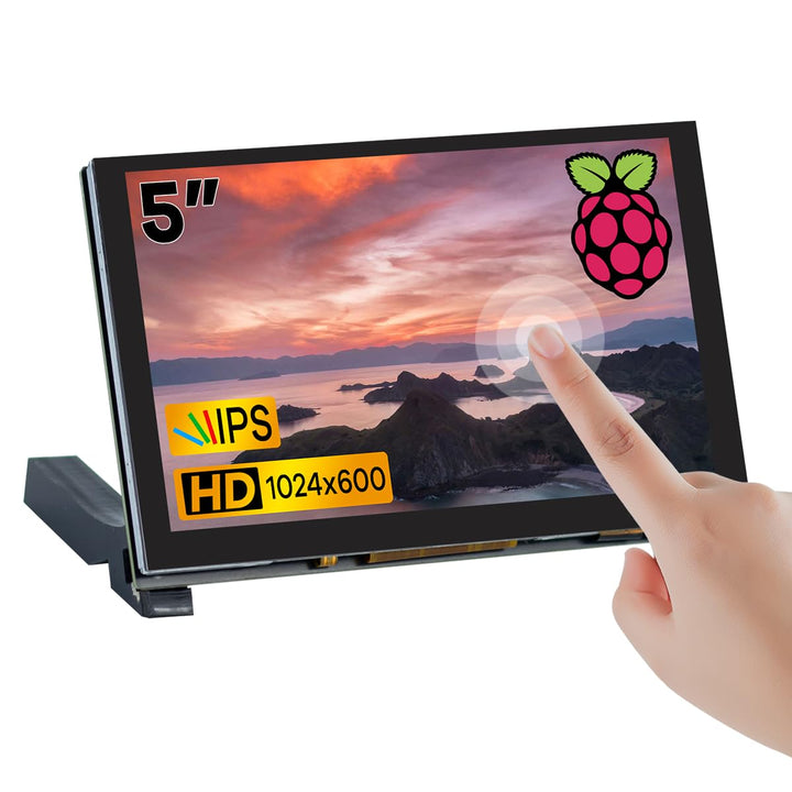 Hosyond front view of 5" display showing clear IPS screen and crisp text
