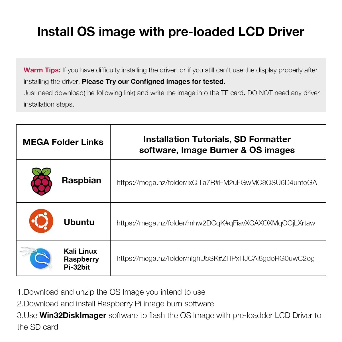 Hosyond Raspberry Pi touch screen connectivity enables plug-and-play operation.