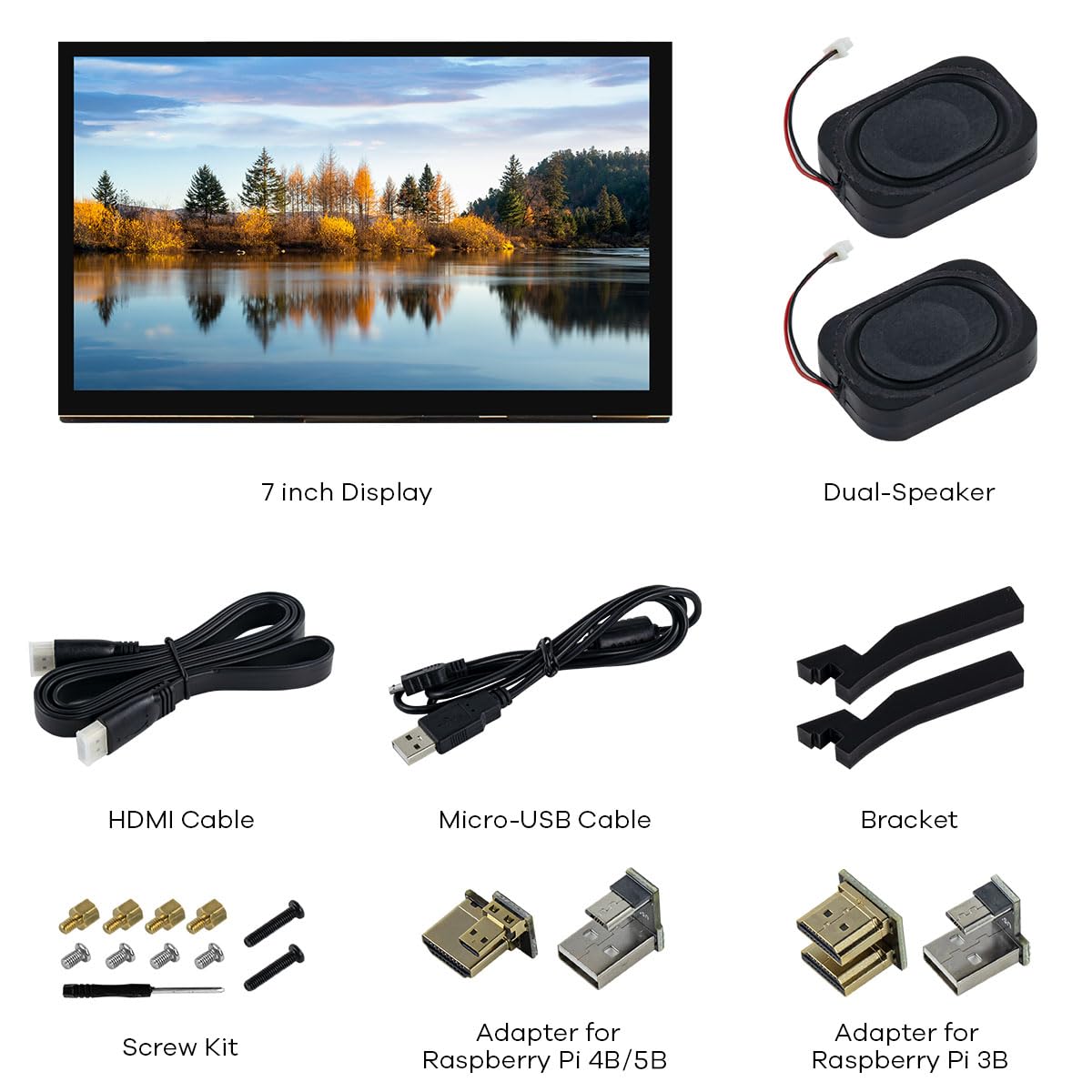 Hosyond IPS panel texture illustrating wide viewing angles and vivid colors