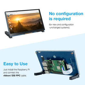 Hosyond close-up of touchscreen glass and IPS panel detail for improved clarity