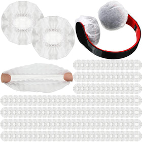 Hoteam front packaging showing 500-piece disposable headphone covers and quantity benefit