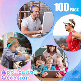 Hoteam classroom headphones feature adjustable headband for secure fit during lessons.