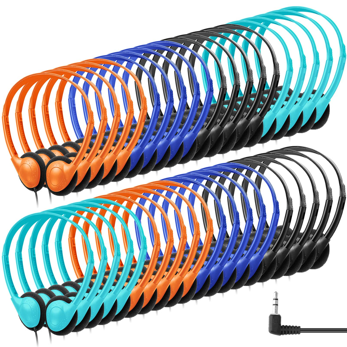 Hoteam headphones suited for libraries and classrooms with versatile device compatibility.