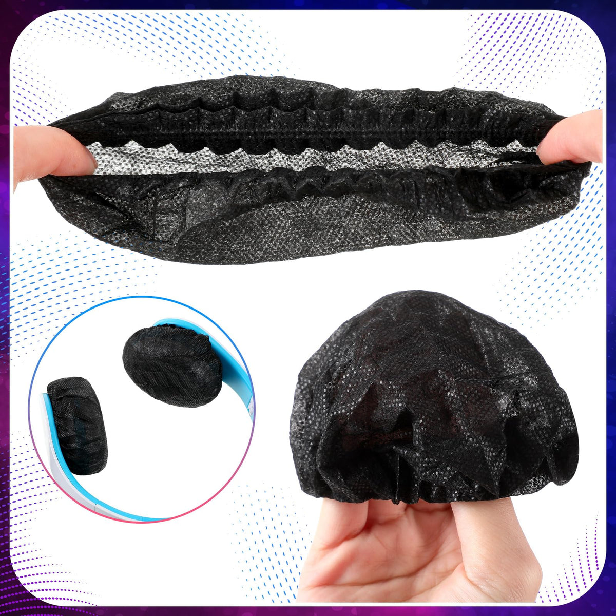 Hoteam stretchable elastic earphone covers stay in place during workouts.