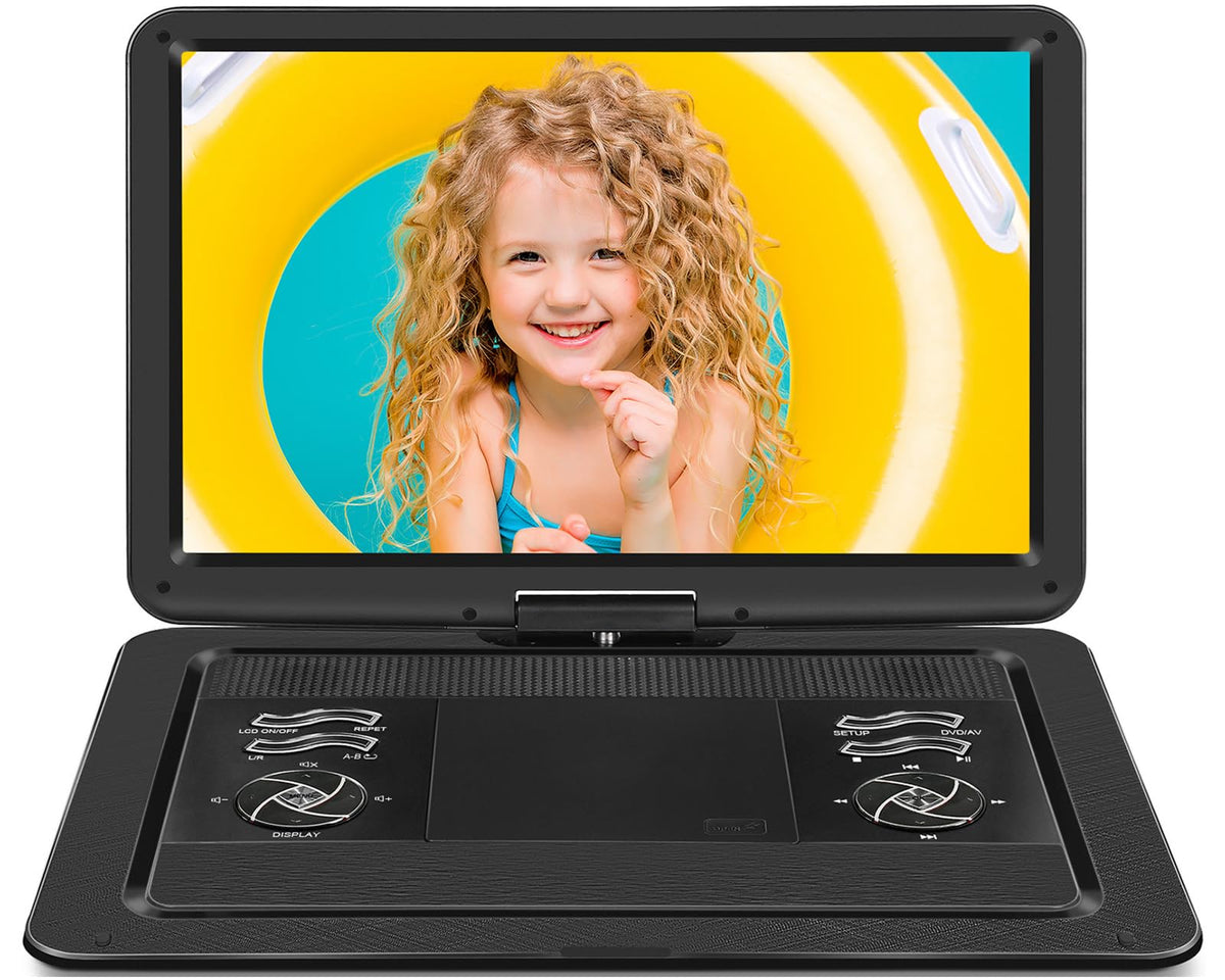 HotHat 19-6 inch screen swivel enhances on-the-go viewing.