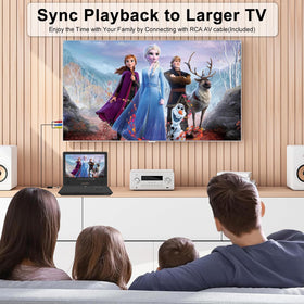 HotHat AV out allows syncing content to a home TV