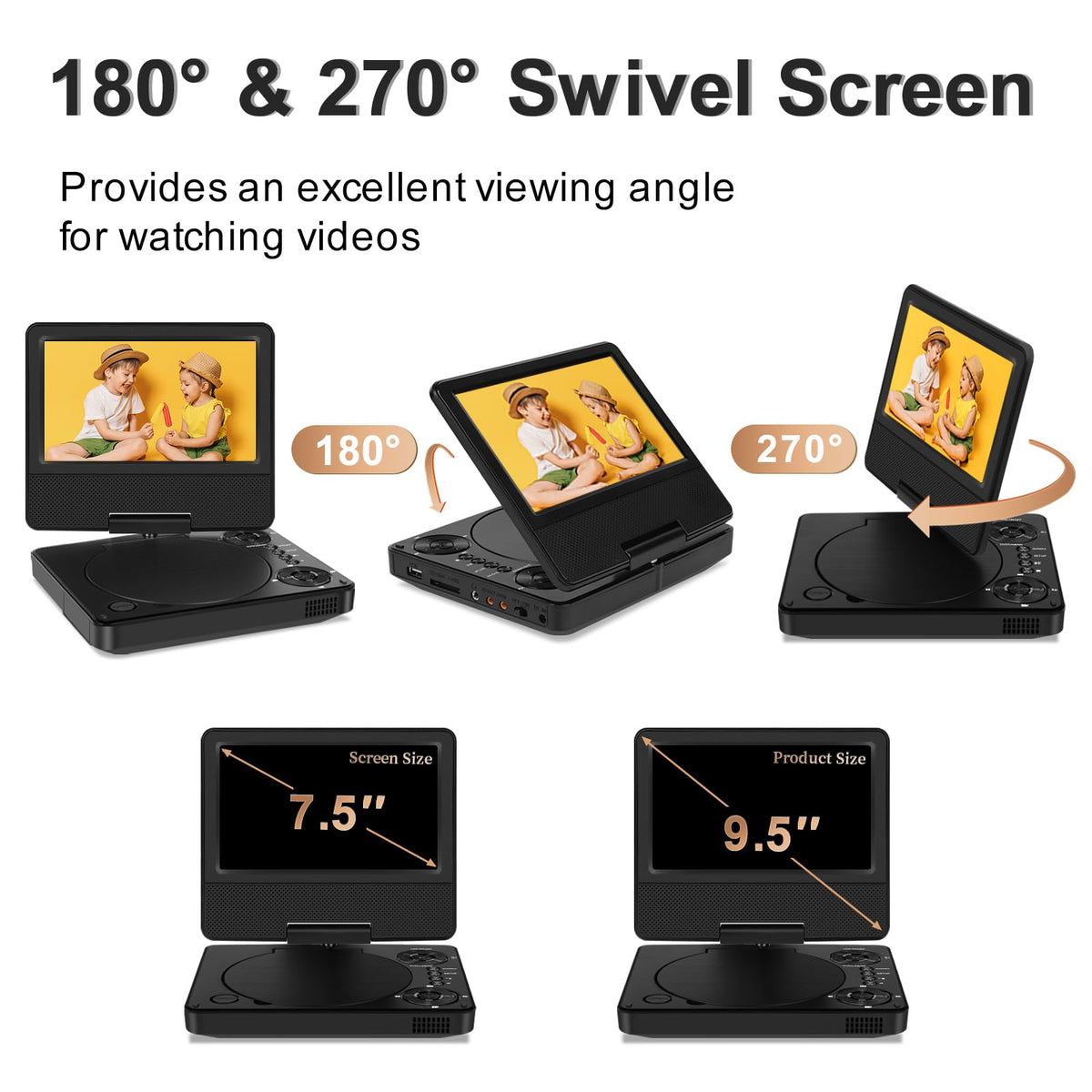 HotHat close-up of 7.5-inch screen texture and resolution for clearer pictures
