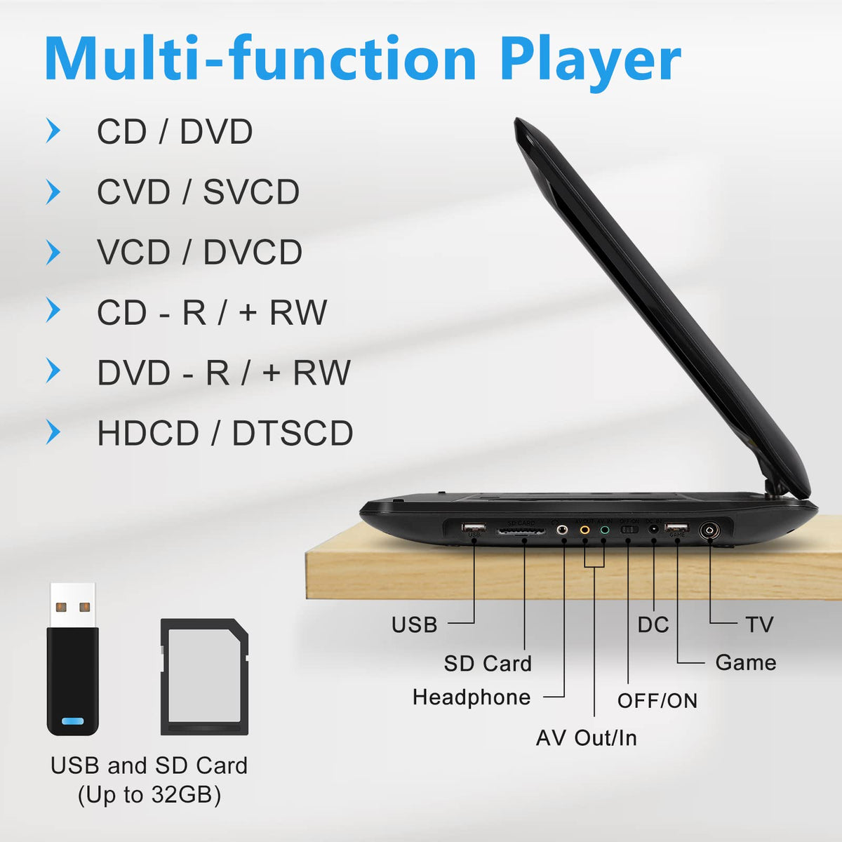 HotHat region-free format support expands playback options anywhere.