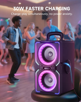Hotlemon mic and guitar inputs enable easy on-stage performances.